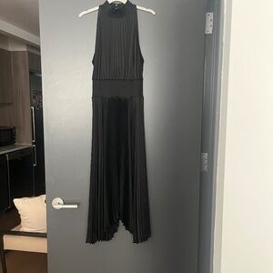 A.L.C. Renzo Black pleated cocktail dress